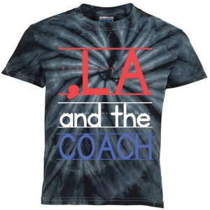 Comma La And The Coach Harris Walz 2024 Educators Kids Tie-Dye T-Shirt