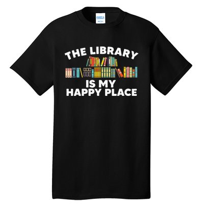 Cool Library Art For Wo Bookworm Librarian Book Lover Tall T-Shirt