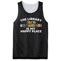 Cool Library Art For Wo Bookworm Librarian Book Lover Mesh Reversible Basketball Jersey Tank