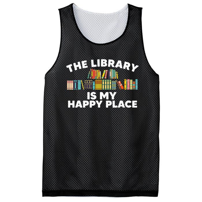 Cool Library Art For Wo Bookworm Librarian Book Lover Mesh Reversible Basketball Jersey Tank