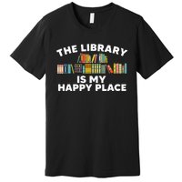 Cool Library Art For Wo Bookworm Librarian Book Lover Premium T-Shirt