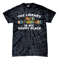 Cool Library Art For Wo Bookworm Librarian Book Lover Tie-Dye T-Shirt