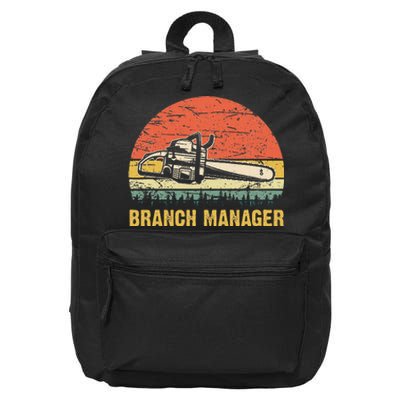 Cool Lumberjack Art Women Arborist Logger Branch Manager 16 in Basic Backpack