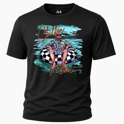 Chillin Like A Felon Trump For President 2024 Retro Summer Performance Shirt