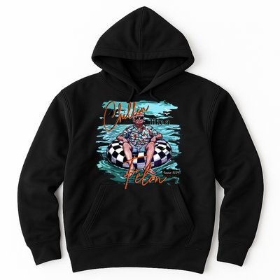 Chillin Like A Felon Trump For President 2024 Retro Summer Hoodie