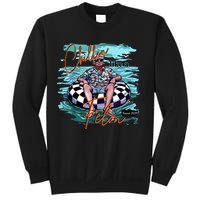 Chillin Like A Felon Trump For President 2024 Retro Summer Sweatshirt
