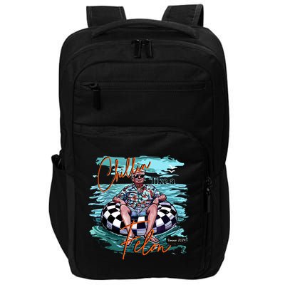 Chillin Like A Felon Trump For President 2024 Retro Summer Impact Tech Backpack