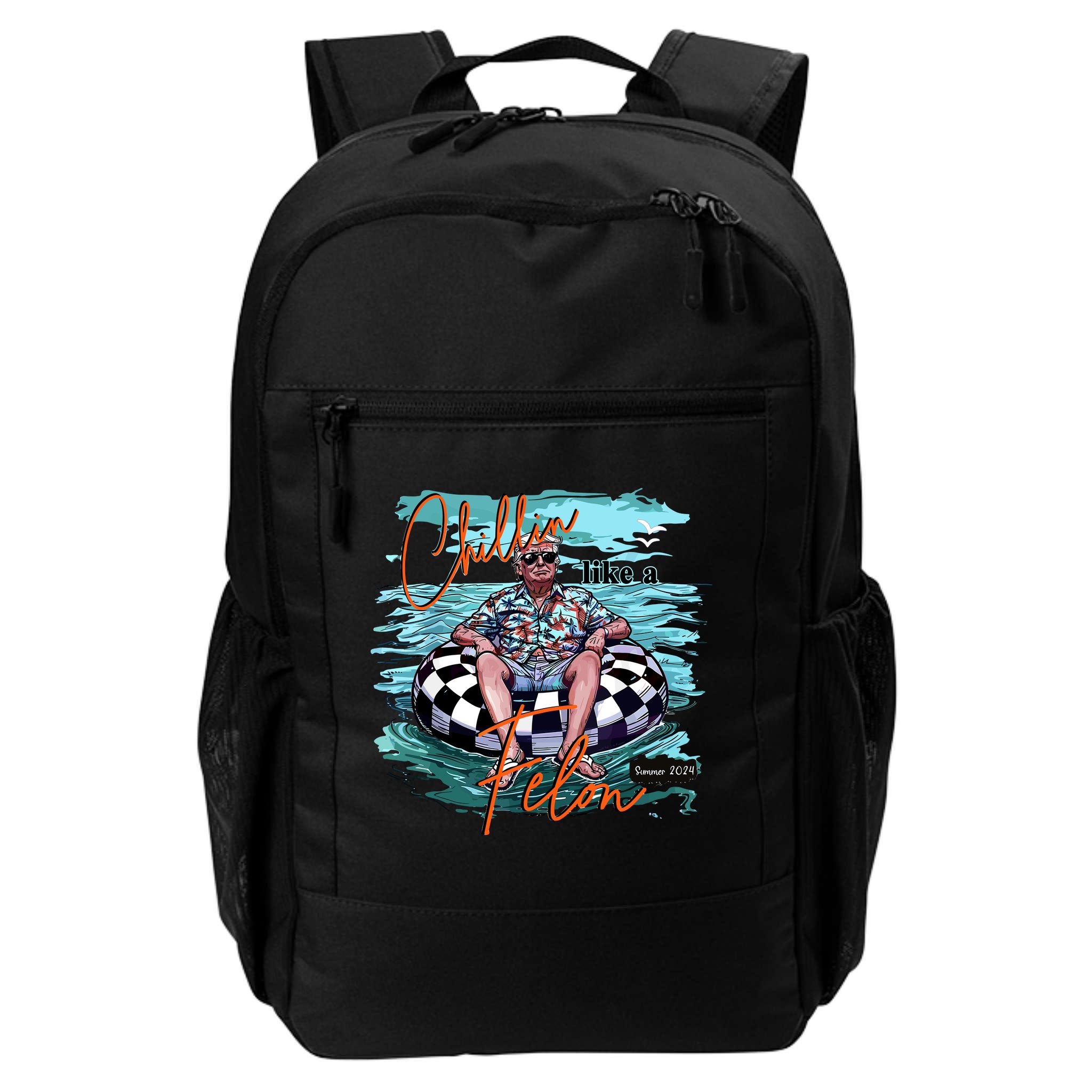 Chillin Like A Felon Trump For President 2024 Retro Summer Backpack