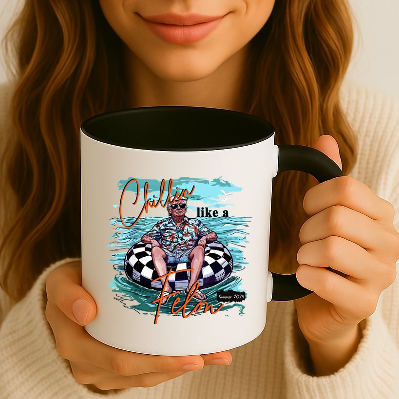 Chillin Like A Felon Trump For President 2024 Retro Summer Mug