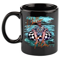 Chillin Like A Felon Trump For President 2024 Retro Summer 11oz C Handle Ceramic Mug