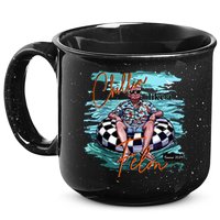 Chillin Like A Felon Trump For President 2024 Retro Summer 15oz Campfire Ceramic Mug