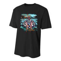 Chillin Like A Felon Trump For President 2024 Retro Summer Youth Performance Sprint T-Shirt