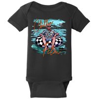 Chillin Like A Felon Trump For President 2024 Retro Summer Baby Bodysuit