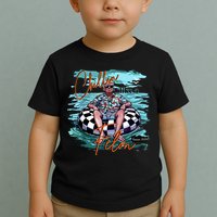 Chillin Like A Felon Trump For President 2024 Retro Summer Toddler T-Shirt