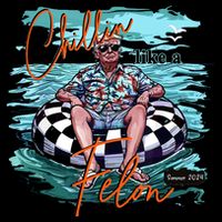 Chillin Like A Felon Trump For President 2024 Retro Summer Toddler T-Shirt
