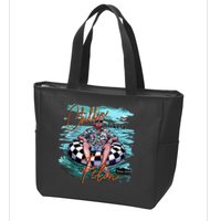 Chillin Like A Felon Trump For President 2024 Retro Summer Zip Tote Bag