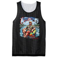 Chillin Like A Felon Trump For President 2024 Retro Summer Mesh Reversible Basketball Jersey Tank