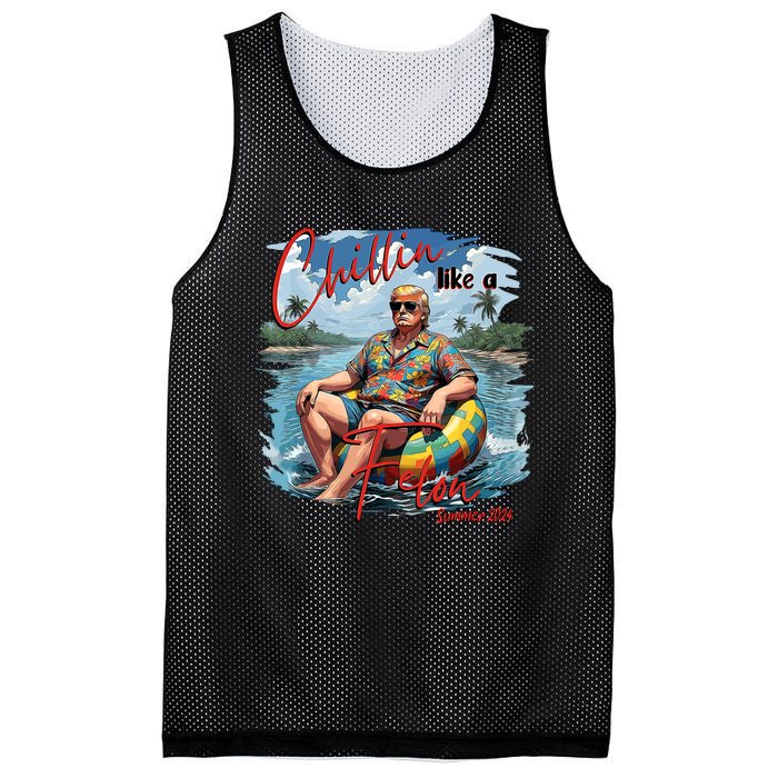 Chillin Like A Felon Trump For President 2024 Retro Summer Mesh Reversible Basketball Jersey Tank