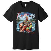 Chillin Like A Felon Trump For President 2024 Retro Summer Premium T-Shirt