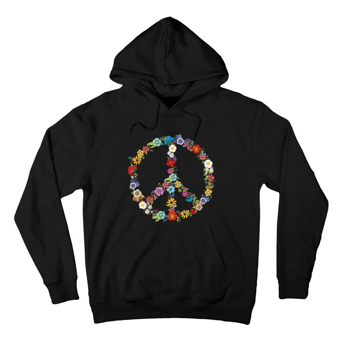 Cute Love and Peace Flower Hippie Lover Beautiful Hoodie