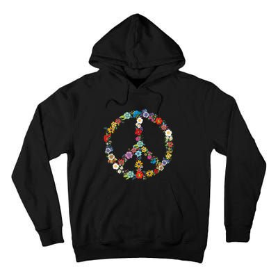 Cute Love and Peace Flower Hippie Lover Beautiful Tall Hoodie