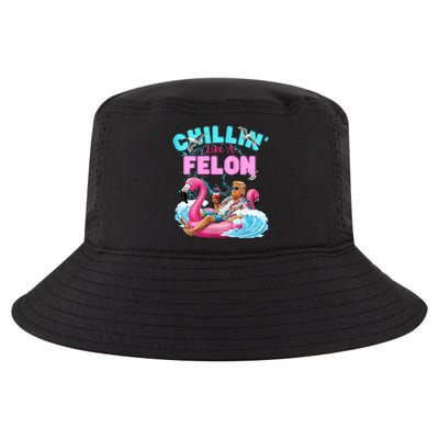 Chillin Like A Felon Summer Retro Pool Cool Comfort Performance Bucket Hat