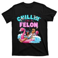 Chillin Like A Felon Summer Retro Pool T-Shirt