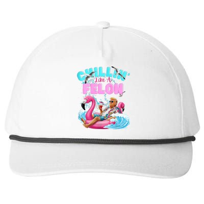 Chillin Like A Felon Summer Retro Pool Snapback Five-Panel Rope Hat