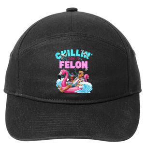 Chillin Like A Felon Summer Retro Pool 7-Panel Snapback Hat