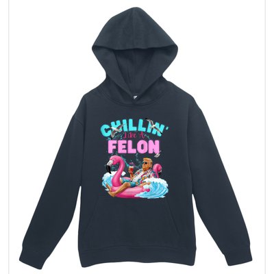 Chillin Like A Felon Summer Retro Pool Urban Pullover Hoodie