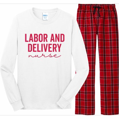 Cute Labor And Delivery Nurse Appreciation Nursing LD Nurse Long Sleeve Pajama Set