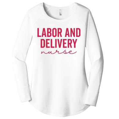 Cute Labor And Delivery Nurse Appreciation Nursing LD Nurse Women's Perfect Tri Tunic Long Sleeve Shirt