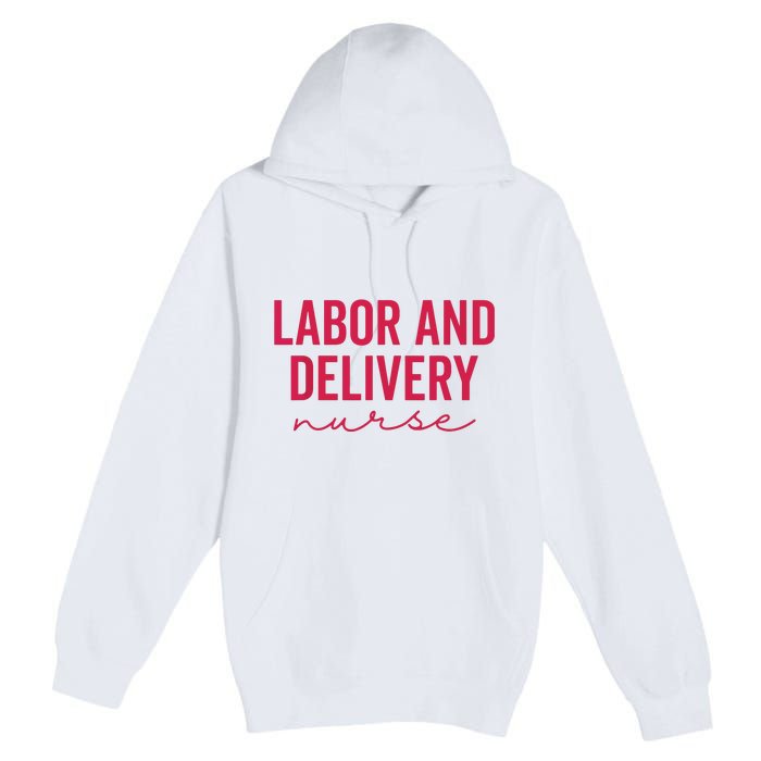 Cute Labor And Delivery Nurse Appreciation Nursing LD Nurse Premium Pullover Hoodie