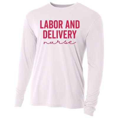 Cute Labor And Delivery Nurse Appreciation Nursing LD Nurse Cooling Performance Long Sleeve Crew