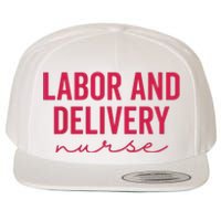 Cute Labor And Delivery Nurse Appreciation Nursing LD Nurse Wool Snapback Cap