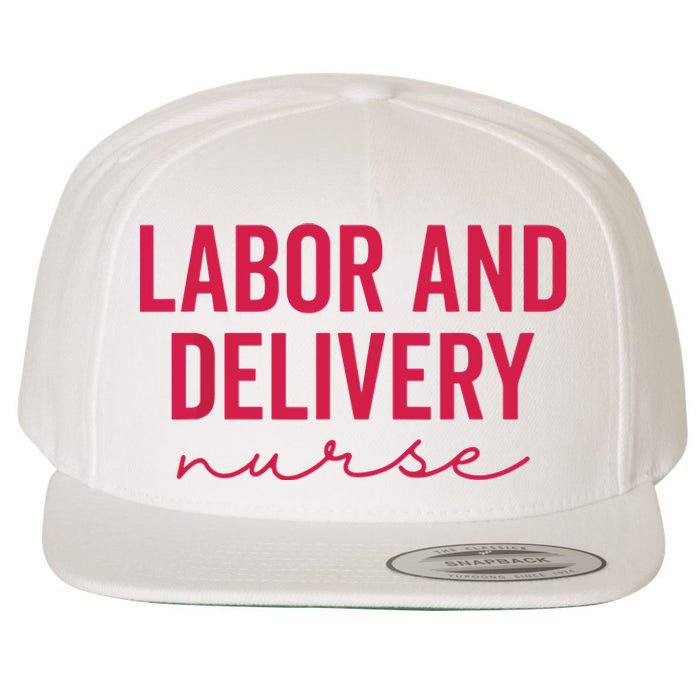 Cute Labor And Delivery Nurse Appreciation Nursing LD Nurse Wool Snapback Cap