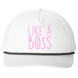 Cute Like A Boss Snapback Five-Panel Rope Hat