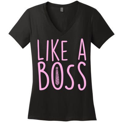 Cute Like A Boss Women's V-Neck T-Shirt