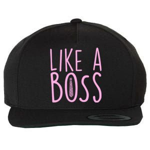 Cute Like A Boss Wool Snapback Cap