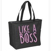Cute Like A Boss Zip Tote Bag