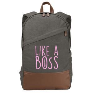 Cute Like A Boss Cotton Canvas Backpack