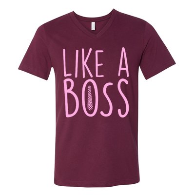 Cute Like A Boss V-Neck T-Shirt