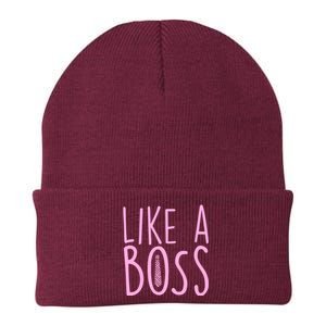 Cute Like A Boss Knit Cap Winter Beanie