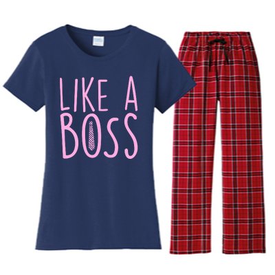 Cute Like A Boss Women's Flannel Pajama Set