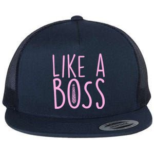 Cute Like A Boss Flat Bill Trucker Hat