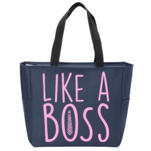 Cute Like A Boss Zip Tote Bag