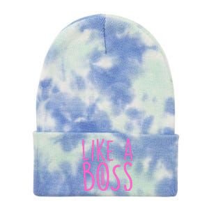 Cute Like A Boss Tie Dye 12in Knit Beanie