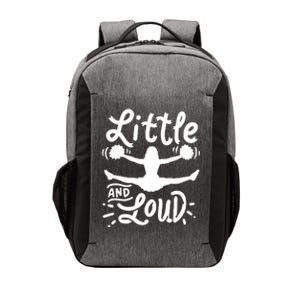 Cheerleading Little And Loud Cheerleader Gift Team Squad Vector Backpack