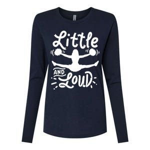 Cheerleading Little And Loud Cheerleader Gift Team Squad Womens Cotton Relaxed Long Sleeve T-Shirt