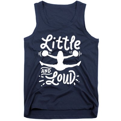 Cheerleading Little And Loud Cheerleader Gift Team Squad Tank Top